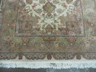 4' X 6' Vintage Handmade Fine Chinese Floral Oriental Wool Rug Beauty Details - Jewel Rugs