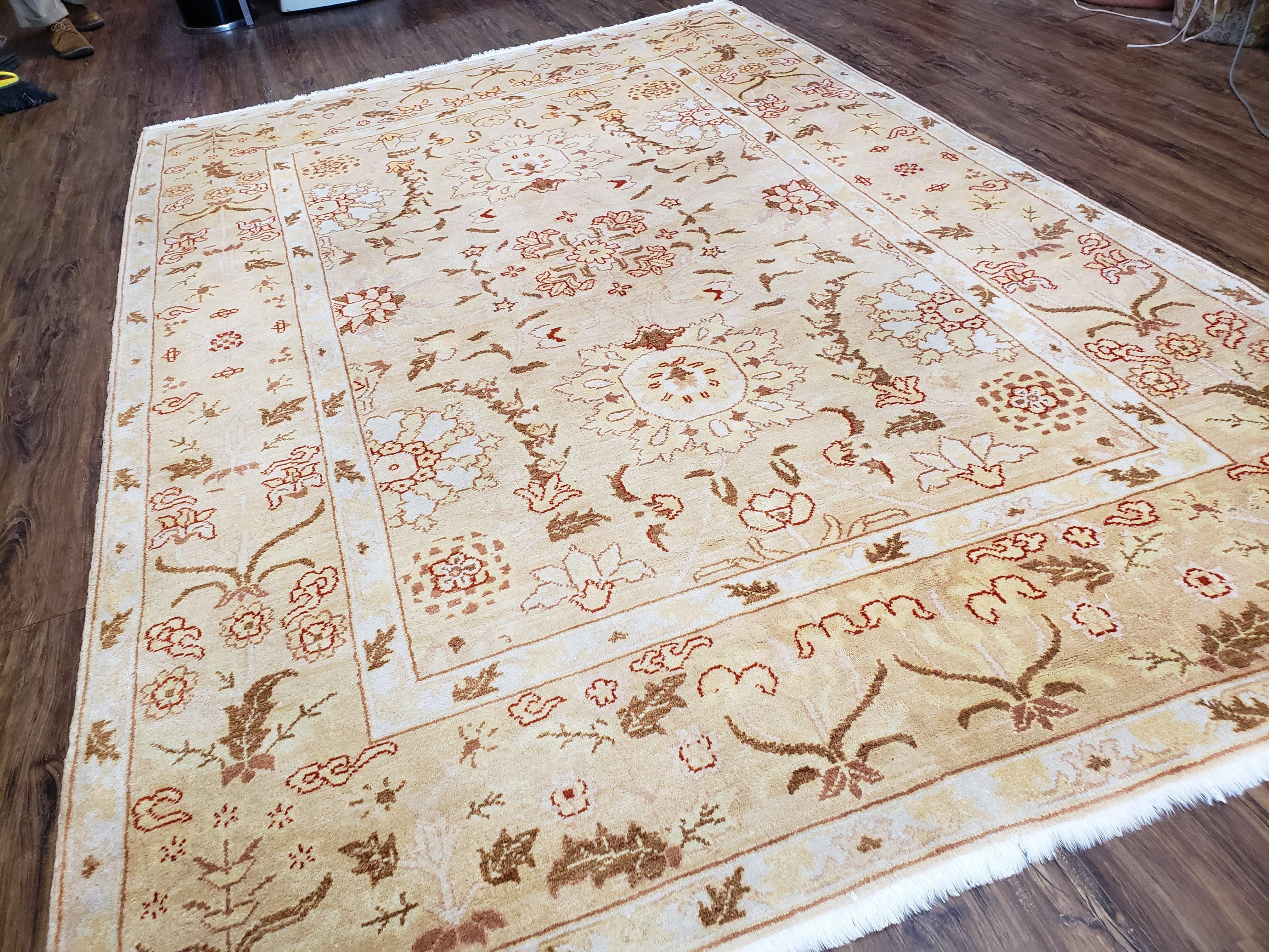 Vintage Turkish Oushak Area Rug 6x9, Wool Hand-Knotted - Jewel Rugs