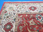 Oversized Indo Mahal Rug 14x17, Palace Sized X Large Hand Knotted Carpet Very Fine Vintage Traditional Large Living Room Dining Room Rug Red - Jewel Rugs