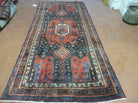 4' X 9' Antique Handmade Turkish Tribal Oriental Geometric Wool Rug # 605 - Jewel Rugs