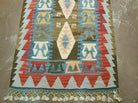 2' 7" X 4' Vintage Turkish Kilim Handmade Flat Weave Wool Rug Veg Dye Nice - Jewel Rugs