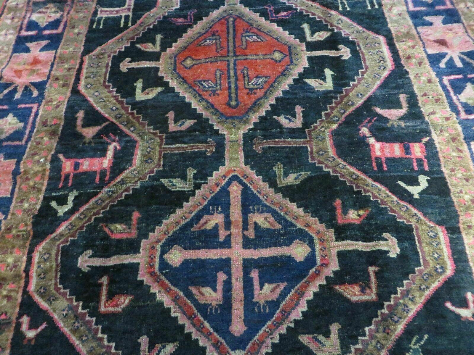 5' X 9' Antique Handmade Turkish Wool Rug Vegetable Dyes Runner - Jewel Rugs