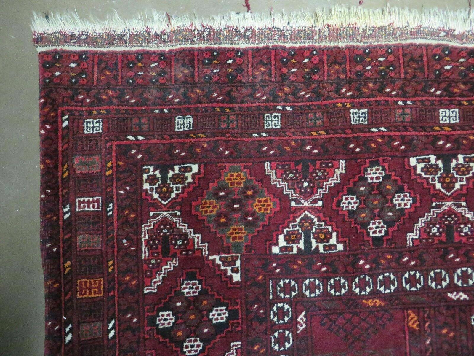 5' X 8' Antique Handmade Fine Tekkeh Turkoman Engsi Hatchli 4 Seasons Wool Rug Bohemian Boho Home Décor - Jewel Rugs