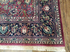 8' x 10' Handmade Wool Rug Carpet Allover Floral - Jewel Rugs