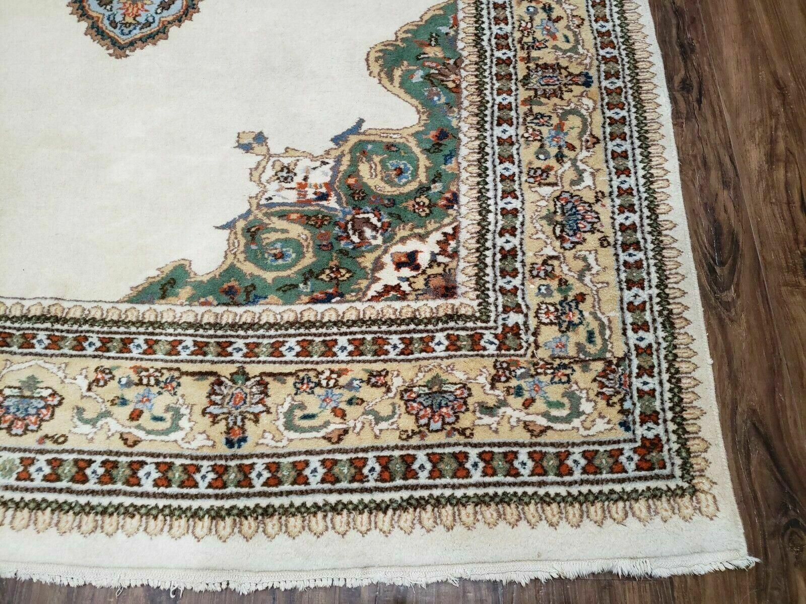 6' X 9' Vintage Handmade India Open Field Tribal Wool Rug Carpet Medallion Nice - Jewel Rugs