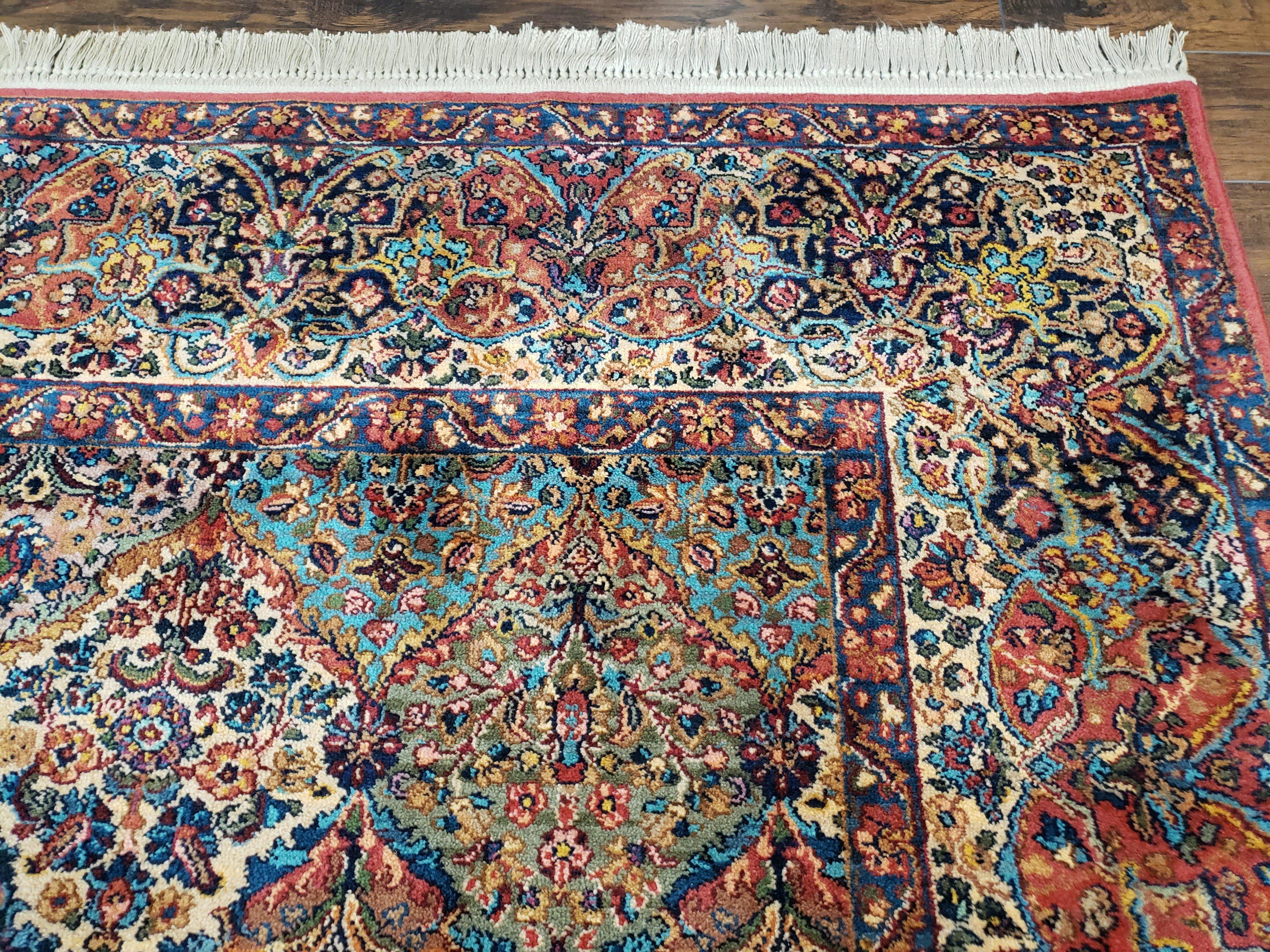 10x14 Karastan Multicolor Panel Kirman Rug #700/717, Multipanel Karastan Carpet, 10 x 14 Wool Karastan Rug, Discontinued Original Karastan - Jewel Rugs