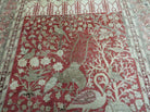 4' X 6' Antique Handmade Turkish Tree Of Life Oriental Wool Rug Birds Red - Jewel Rugs