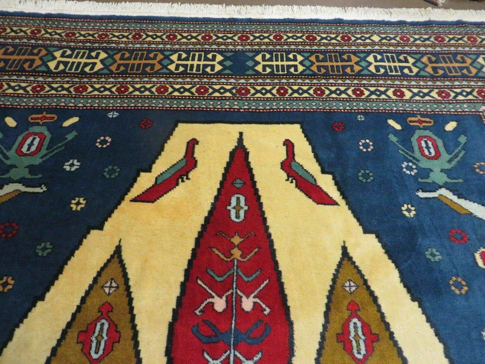 8' X 10' Vintage Handmade Turkish Caucasian Wool Rug Carpet Nice - Jewel Rugs