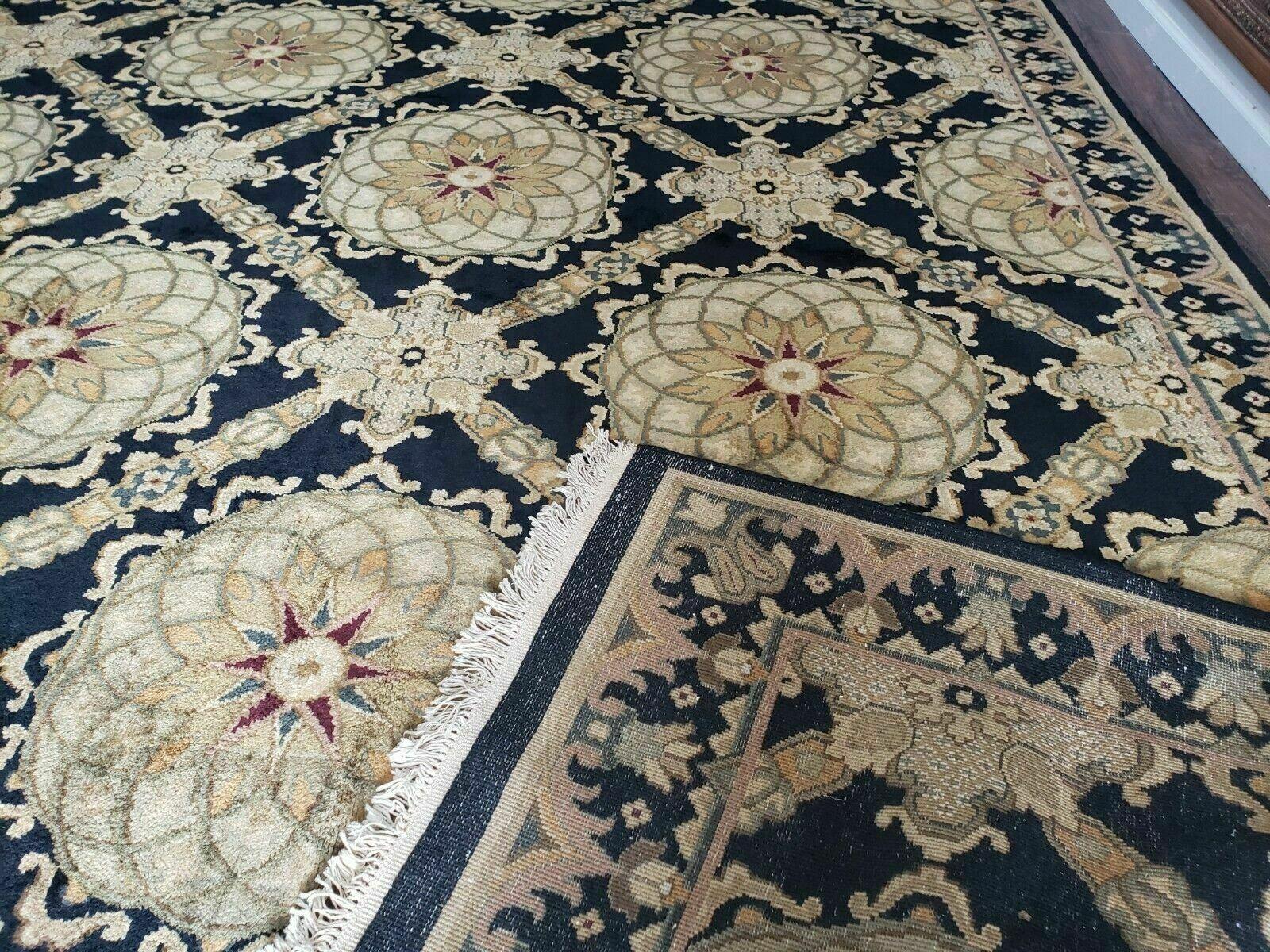 12' X 15' Tibetan Nepal Art Deco Hand Knotted Wool Rug Modern Contemporary Nice - Jewel Rugs