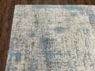 Modern Tibetan Rug 5x8 ft Light Blue and Gray Carpet, Contemporary Wool Rug, Handmade Nepali Rug, Raised Pattern, Tibet Area Rug, Nepal Rug - Jewel Rugs