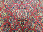 Antique Karastan Rug 8.8 x 12, Sarouk Design #785, USA Made, Red Karastan Wool Carpet, Vintage Karastan Area Rug, Original Karastan w/ Label - Jewel Rugs