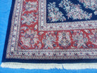 10' X 13' Vintage Handmade Wool Rug Blue Red Organic Nice Oriental Carpet - Jewel Rugs