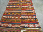 6' X 10' Antique 1930 Turkish Jajim Kilim Handmade Flat Weave Wool Rug Veg Dye - Jewel Rugs