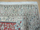 6' X 9' Vintage Handmade India Oriental Floral Wool Rug Hunting Bird Deer Nice - Jewel Rugs