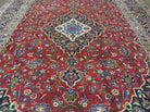 8' X 11' Vintage Handmade India Wool Rug Hand Knotted Carpet Red Nice # 814 - Jewel Rugs