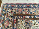 9' X 12' Handmade Chinese Oriental Wool Rug Organic Ivory Hand Knotted Bird - Jewel Rugs