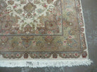 4' X 6' Vintage Handmade Fine Chinese Floral Oriental Wool Rug Beauty Details - Jewel Rugs