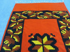 4' x 7' Vintage Folk Art Latin American Mexican Blanket Weaving Wool Kilim Rug - Jewel Rugs