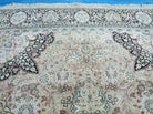 10' X 14' Vintage Handmade Indian Kashmir Silk Rug Large Carpet - Jewel Rugs