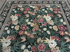 6' X 9' Handmade William Morris Arts & Crafts Chinese Wool Rug Carpet Black #837 - Jewel Rugs