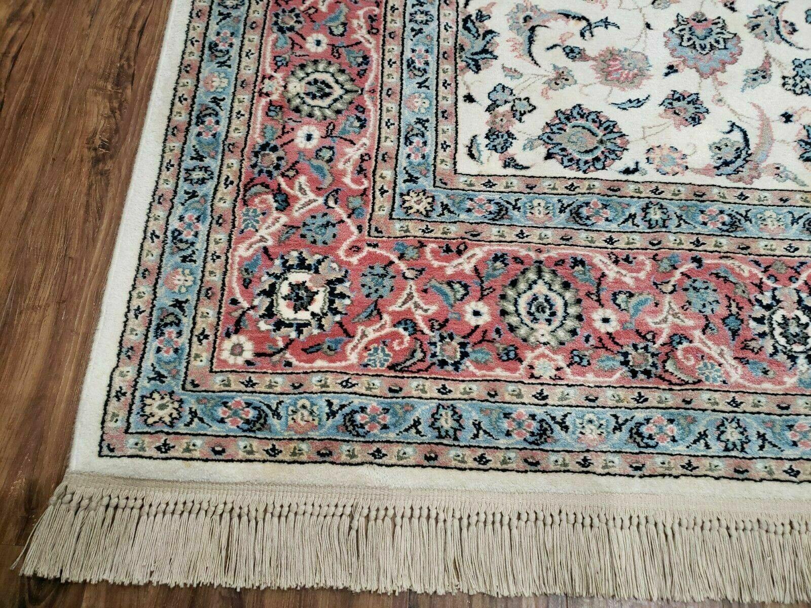 8' 8" X 12' Karastan Ivory Rose Kashann # 768 Wool Rug American Made Nice - Jewel Rugs