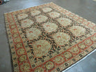 6' X 8' Vintage Handmade Pakistan Floral Oriental Wool Rug Details Organic Nice - Jewel Rugs