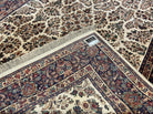 8.8 x 10.6 Karastan Ivory Sarouk Rug #760, Karastan Wool Carpet, Vintage Karastan Original Collection 700 Series, Floral Oriental Area Rug - Jewel Rugs