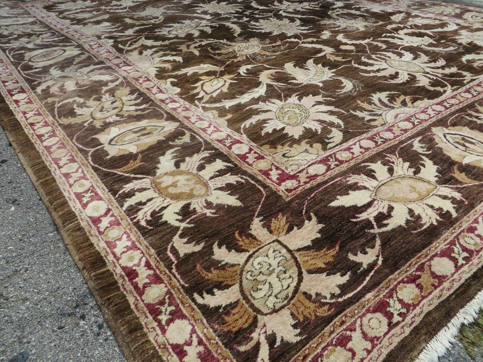 13' X 16' Vintage Handmade Peshawar Oushak Wool Rug Carpet Nice - Jewel Rugs