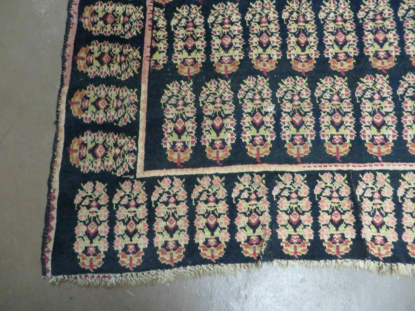 4' X 9' Antique Karabagh Caucasian Rug Handmade Wool Carpet Organic Dyes Nice - Jewel Rugs