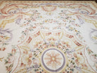 Aubusson Savonnerie Rug 9x12, European Design Elegant Aubusson Carpet, Handmade Hand Woven Floral Flatweave Chinese Aubusson Wool Area Rug - Jewel Rugs