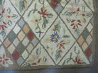 9' X 12' American Handmade Hooked Rug All Over Wool Rug Flowers Nice - Jewel Rugs