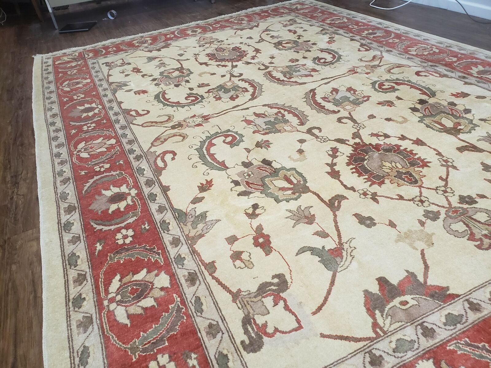 9' X 12' One-Of-A-Kind William Pak Peshawar Hand-knotted Wool Rug Nice - Jewel Rugs