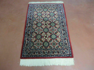 2' X 3' Vintage Handmade Indian Amritsar Wool Rug Small Carpet - Jewel Rugs