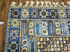 7' X 10' 5" Handmade Moroccan Urban Rabat Wool Carpet Blue Area Rug - Jewel Rugs