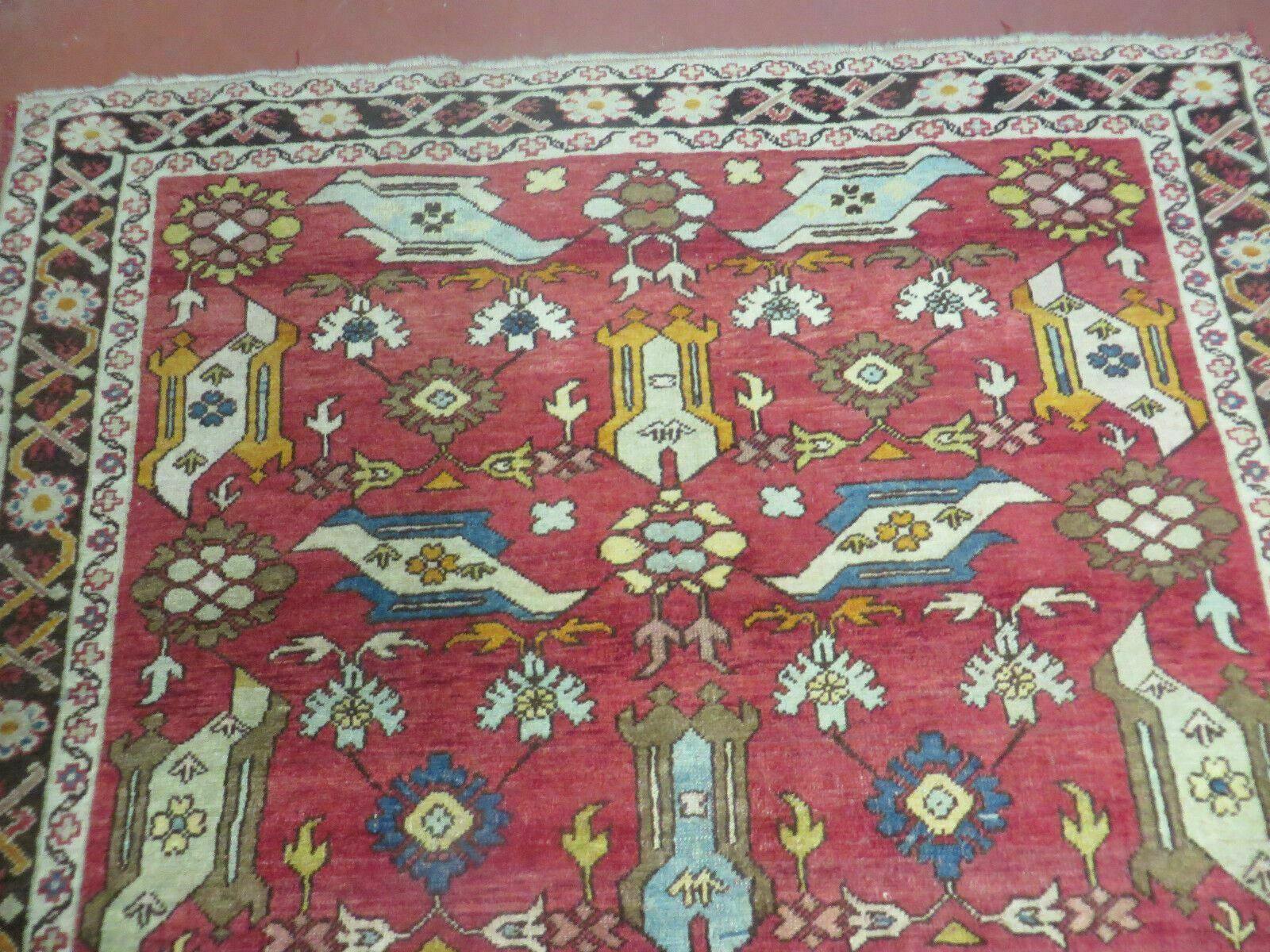 4' x 6' Antique Handmade Turkish Melas Oushak Wool Rug Carpet Nice - Jewel Rugs