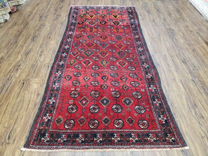 4 x 8 Handmade Baluch Afghan Turkoman Tribal Wool Rug Organic Dyes 8x4 Carpet - Jewel Rugs