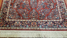 4x6 Karastan Rug, 4.3 x 6 Red Saroukk Karastan Carpet, Wool Vintage Area Rug #785 USA Made - Jewel Rugs