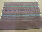 2.5' X 4' Antique Handmade Turkoman Tribal Wool Rug Cushion Case Yamud Stripped - Jewel Rugs