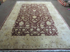 7' X 10' Vintage Fine Handmade Pakistan Peshawar Chobi Floral Wool Rug Vegy Dye - Jewel Rugs