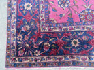 12' X 20' Antique Handmade India Wool Rug Fuchsia Purple Hand Knotted Nice - Jewel Rugs