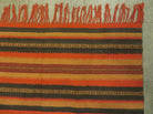 3'X7' Vintage Handmade South American Wool Blanket Kilim Rug Flat Weave Stripes - Jewel Rugs