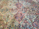 8' 8" X 10' 6" Karastan Multicolor Panel Kirman # 717 Wool Rug American Beauty - Jewel Rugs