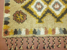 4' X 6' Modern Handmade Portuguese Wool Rug with Moroccan Tribal Design - Jewel Rugs