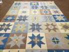 6' X 8' Scandinavian Kilim Flat Wool Rug Swedish Modern Contemporary Earth Color - Jewel Rugs