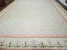 11' X 15' Magnificent Handmade Wool Rug Aubusson Weave Savonnerie Flat Pile - Jewel Rugs