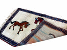 3.5 X 5 Handmade Hand-Knotted Quality Wool Pictorial Brown Horses Animal Rug - Jewel Rugs