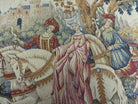 37" X 47" Medieval Royal Hunt Tapestry Marc Waymel Franklin Mint 1984 With Rod - Jewel Rugs