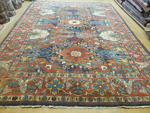 8' X 11' Antique Handmade Fine Turkish Wool Rug Carpet Colorful Nice - Jewel Rugs