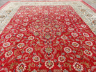 10x13 Oriental Carpet, 10 x 13 Handmade Rug Red, 13x10 Wool Rug, 10x13 Turkish Rug, 10x13 Persian Rug, Oversized Rug, Palace Sized Rug, Nice - Jewel Rugs