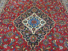 8' X 11' Vintage Handmade India Wool Rug Hand Knotted Carpet Red Nice # 814 - Jewel Rugs